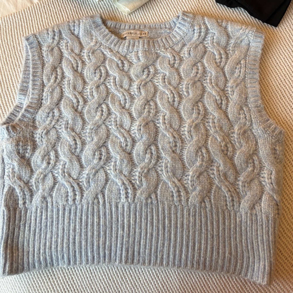 Carolina blue sweater vest